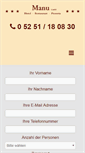 Mobile Screenshot of hotel-manu.de