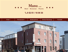 Tablet Screenshot of hotel-manu.de
